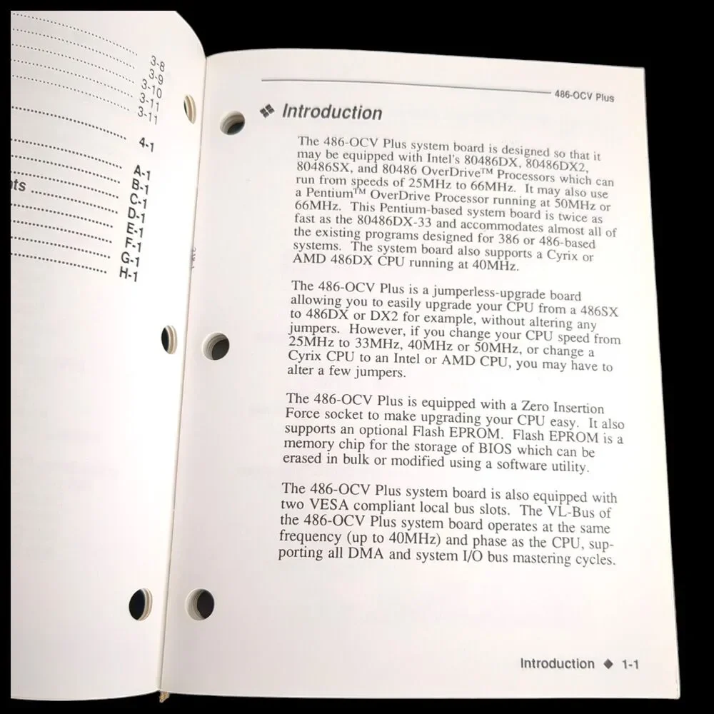 486-OCV Plus System Board User's Manual, Mother Board, Main Board